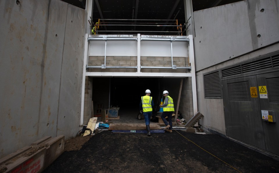 There will be around wheelchair spaces located inside the ground