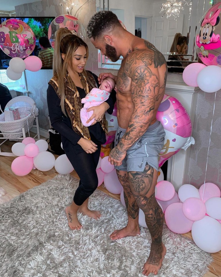 He and girlfriend Safiyya welcomed Azaylia in August 