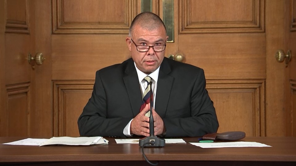 Professor Jonathan Van-Tam, England’s deputy chief medical officer, speaking at No10 today