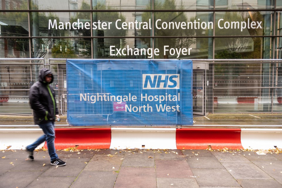 NHS Nightingale Hospital North West in Manchester which has been put on standby