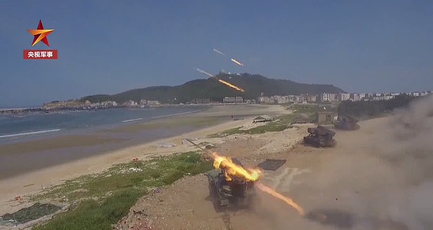 The large-scale military exercise used live ammunition