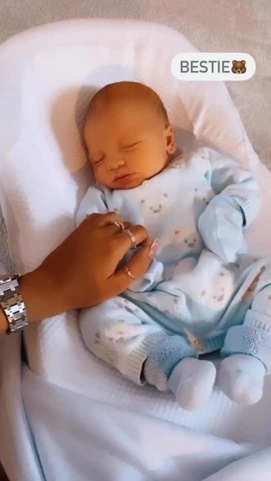 The beauty influencer was out visiting her friend's new baby