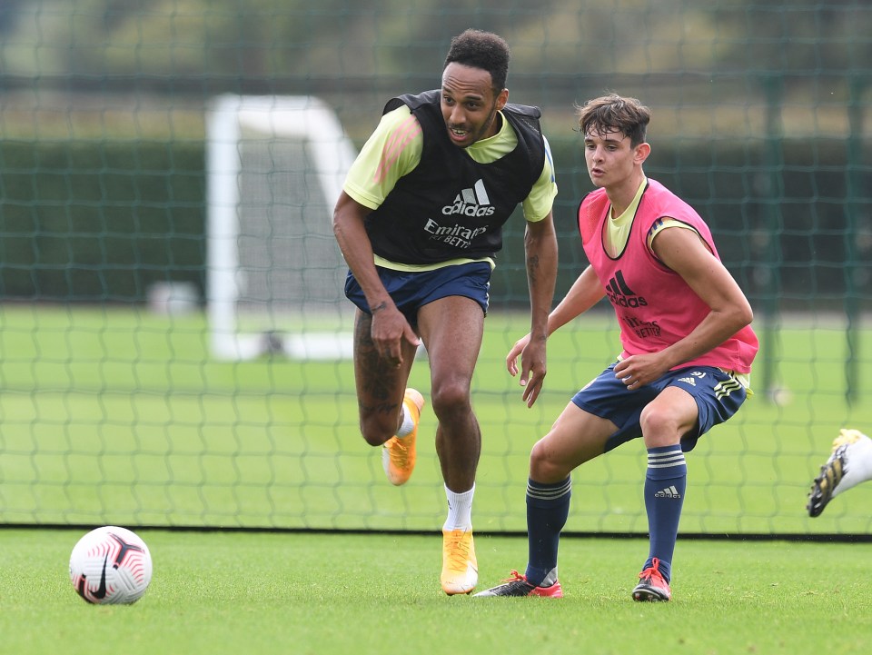 England youth international Patino is training with Arsenal’s first team stars