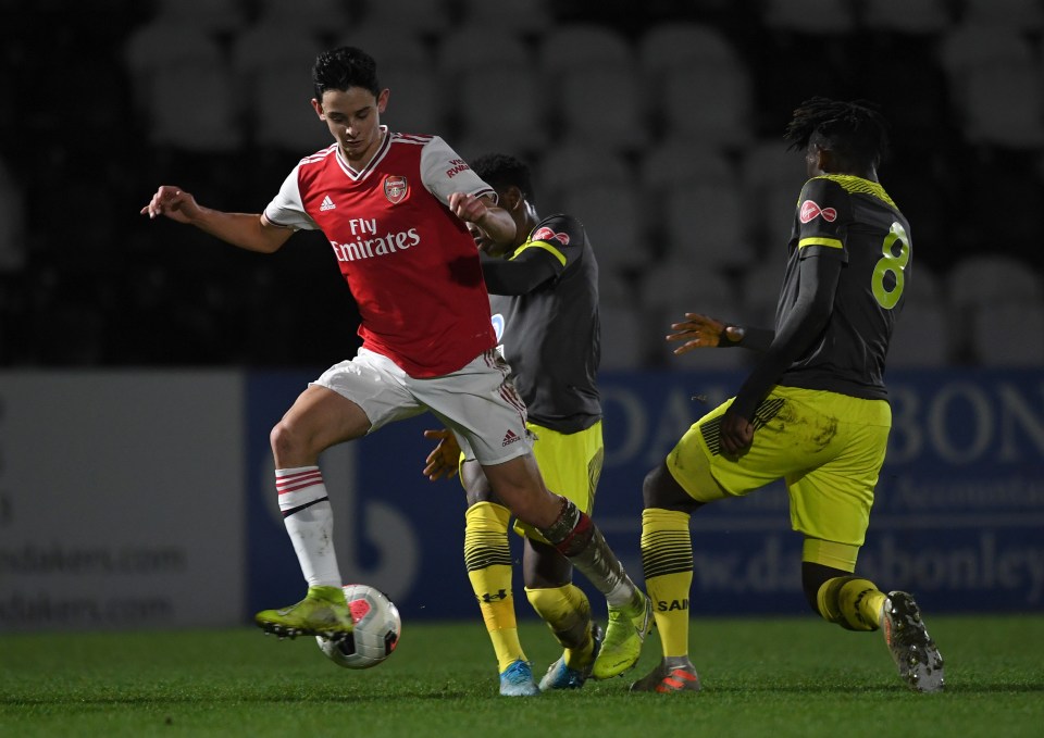 Patino broke into Arsenal U18s in 2020 and appeared in their FA Youth Cup campaign