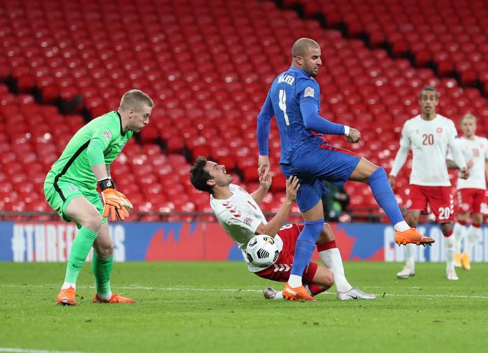 A mix-up between Kyle Walker and Jordan Pickford sealed England's fate