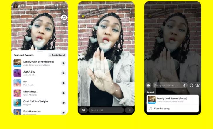 You can now pick songs to add to your Snapchat content