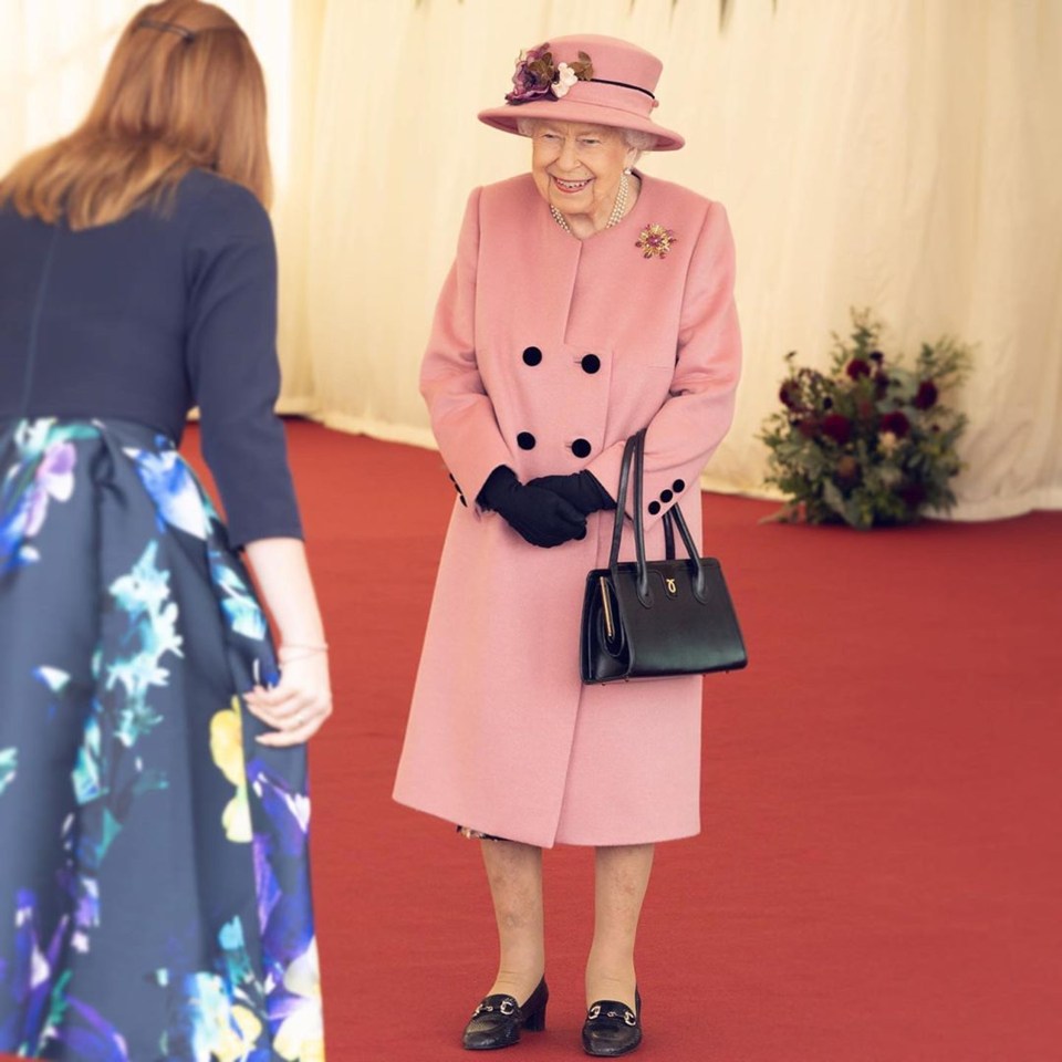 The Queen was beaming as she stepped out of palace grounds for the first time since the pandemic broke out