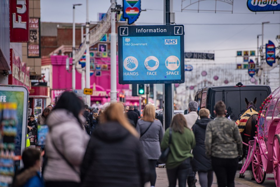 Blackpool is one of the areas under tier three lockdowns