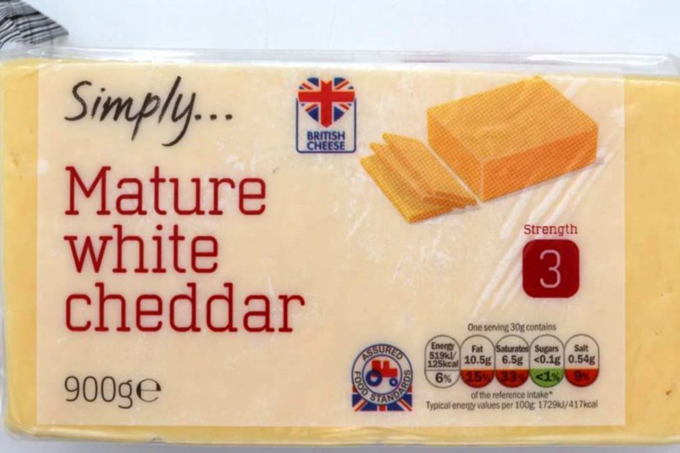 Lidl has recalled this block of cheddar cheese with a best before date of December 26, 2020 over it concerns it may contain bits of plastic