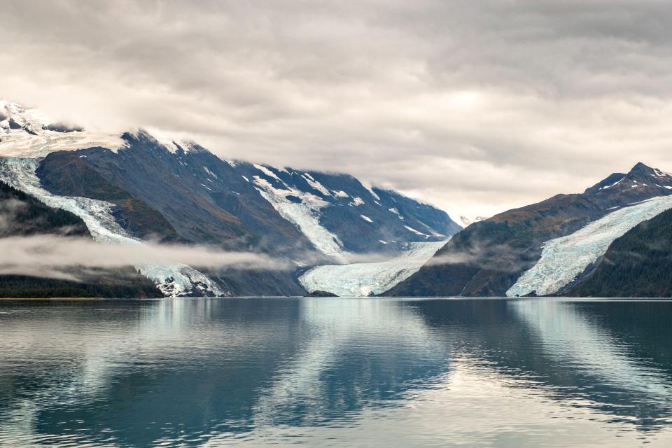 The area of Barry Arm has several glaciers that are melting