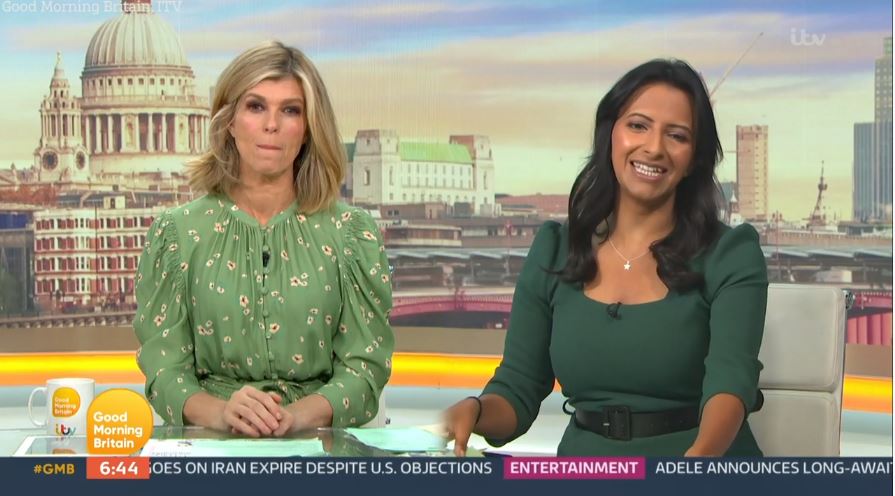 Kate Garraway got highly emotional whilst watching some heart warming footage on GMB this morning