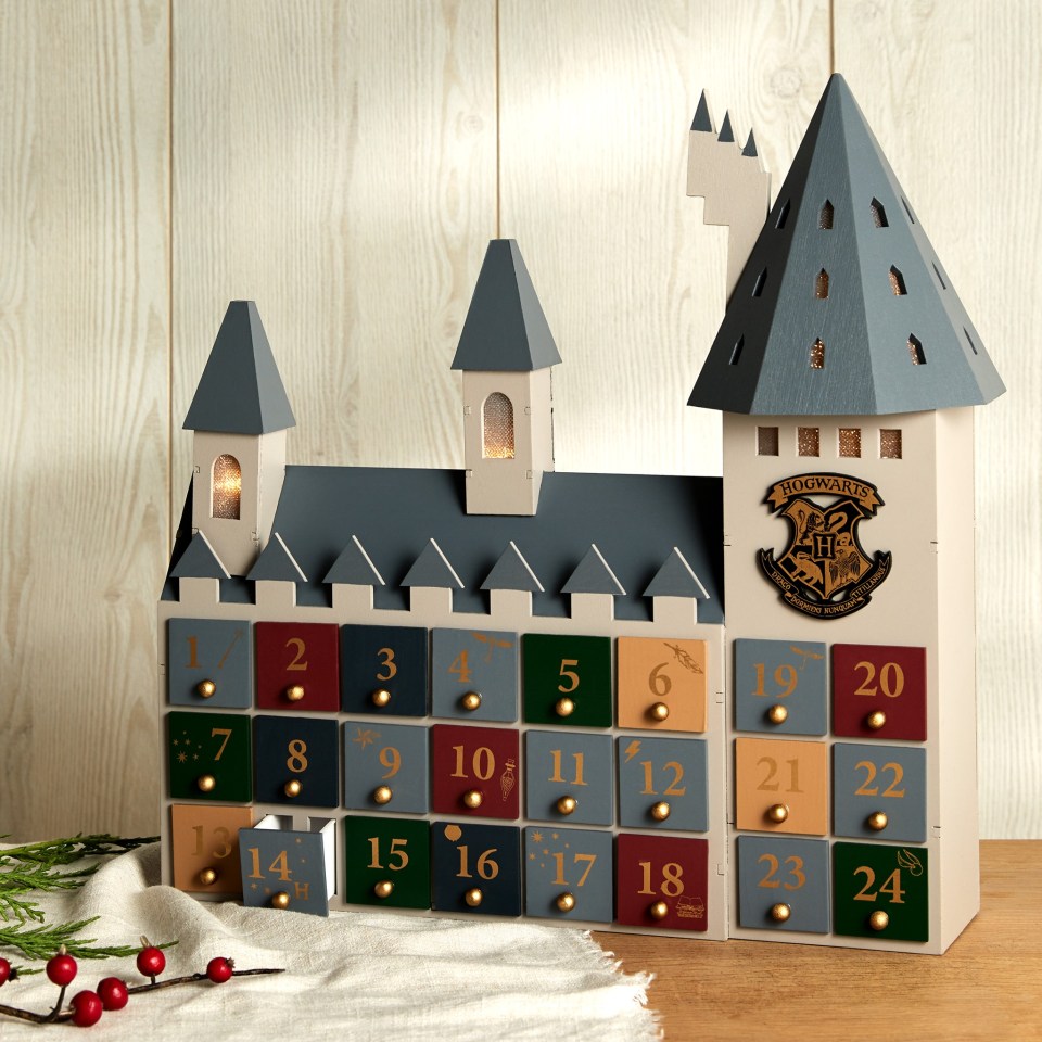 Primark has brought out a Harry Potter advent calendar shaped like the Hogwarts castle 