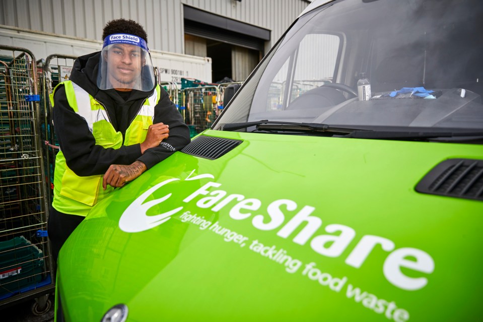 Footballer Marcus Rashford has been campaigning with FareShare to convince the government to help vulnerable families with meals in the holidays