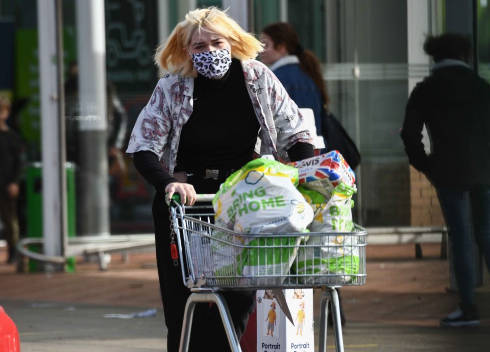 Many have hit supermarkets today to stock up before government rules dictate that only 'essential' goods can be sold