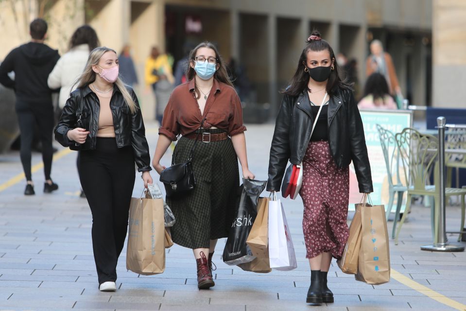 People have been out today making the most of being able to shop in Cardiff