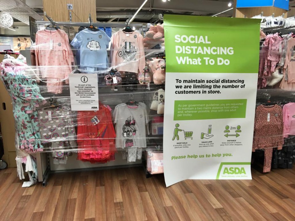 There has already been anger in the country over a decision to ban the sale of all 'non-essential' goods - including children's clothes