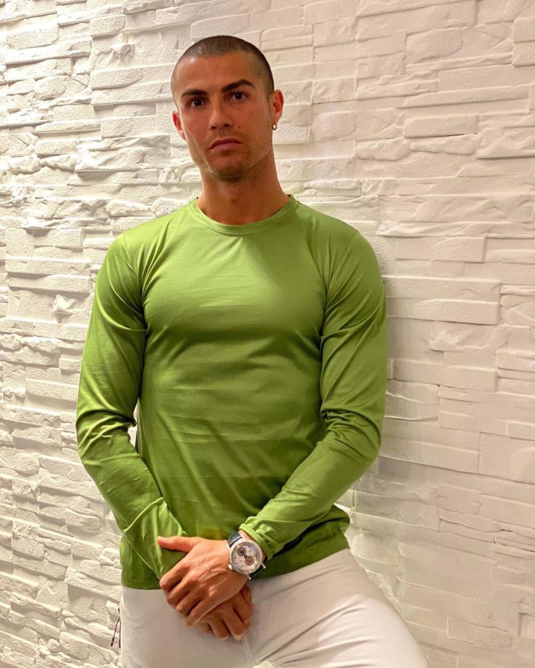 Cristiano Ronaldo, 35, has shaved all hair off while in self isolation 