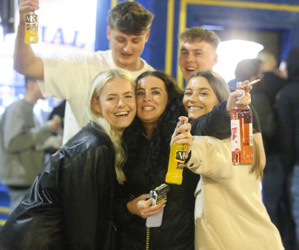 Pals pose for a pic in Sheffield