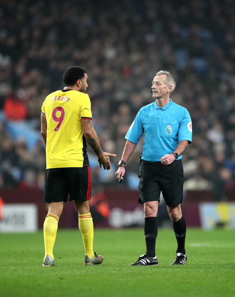 Troy Deeney revealed Martin Atkinson whispers 'you're ugly' during games