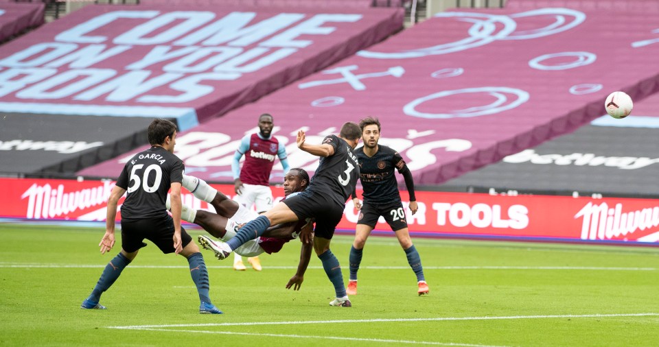 Michail Antonio's spectacular overhead kick opened the scoring