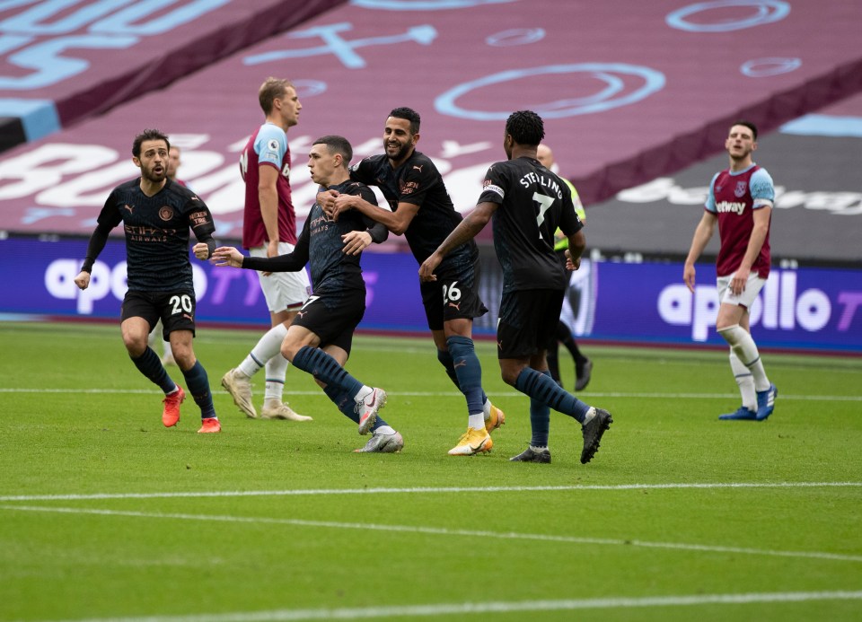 Phil Foden had an immediate impact after he came on at half-time