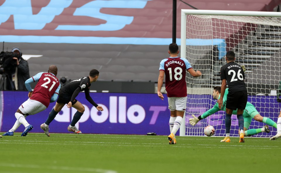 Foden slotted a left-footed effort into the bottom corner within minutes of coming on