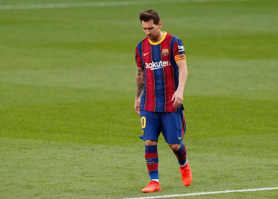 Messi cut a forlorn figure at the final whistle