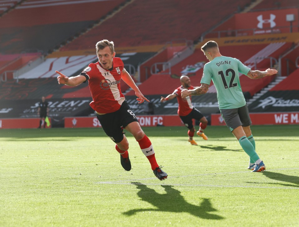 James Ward-Prowse opened the scoring on the south coast