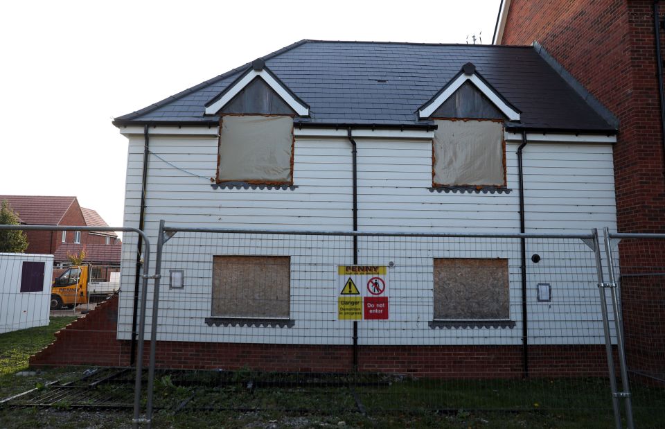 Her partner Charley Rowley’s flat is one of two being knocked down on Muggleton Road, Amesbury