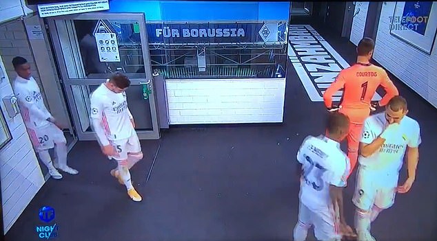 Real Madrid headed into the dressing room 1-0 behind