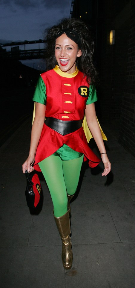 Michelle arrived at Kim Ryder’s 30th birthday party at the Manchester 235 Casino in 2008 dressed as Robin