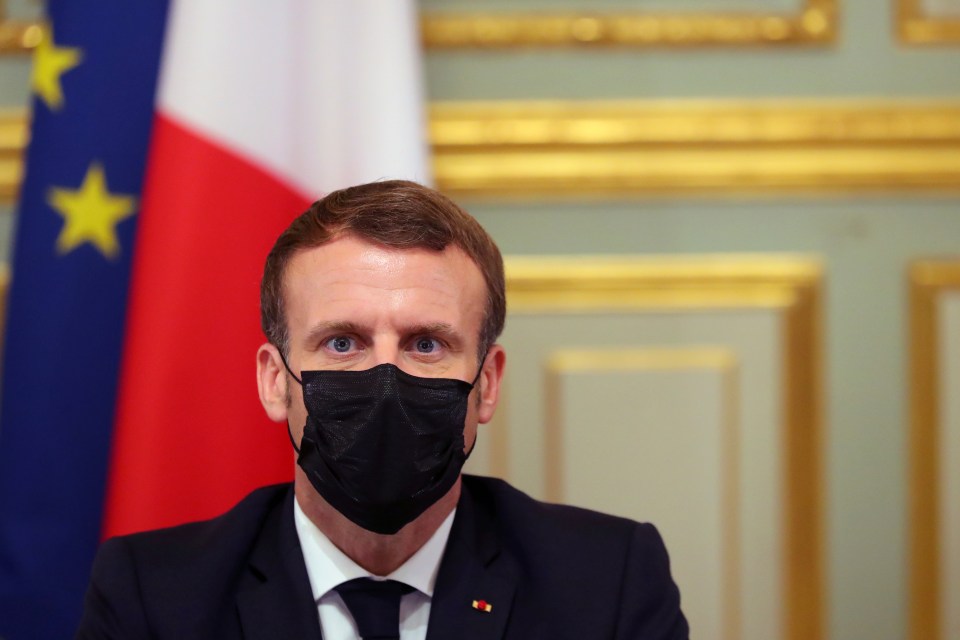 Emmanuel Macron said France was being 'overwhelmed' by a second Covid-19 wave