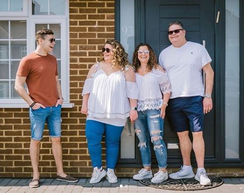 Nikki with her husband Jonathan, daughter Amy, and son Josh 