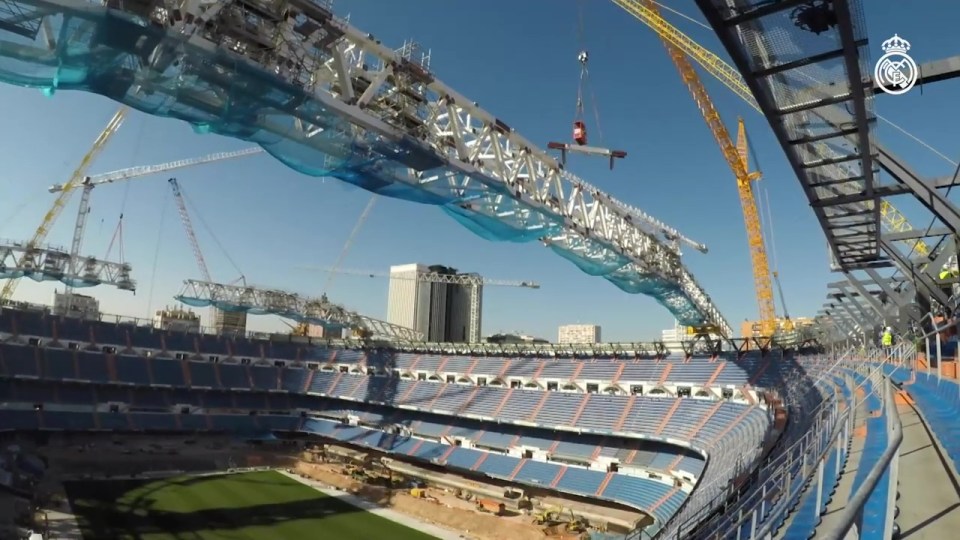 Real Madrid have shared an update on their Bernabeu redevelopment