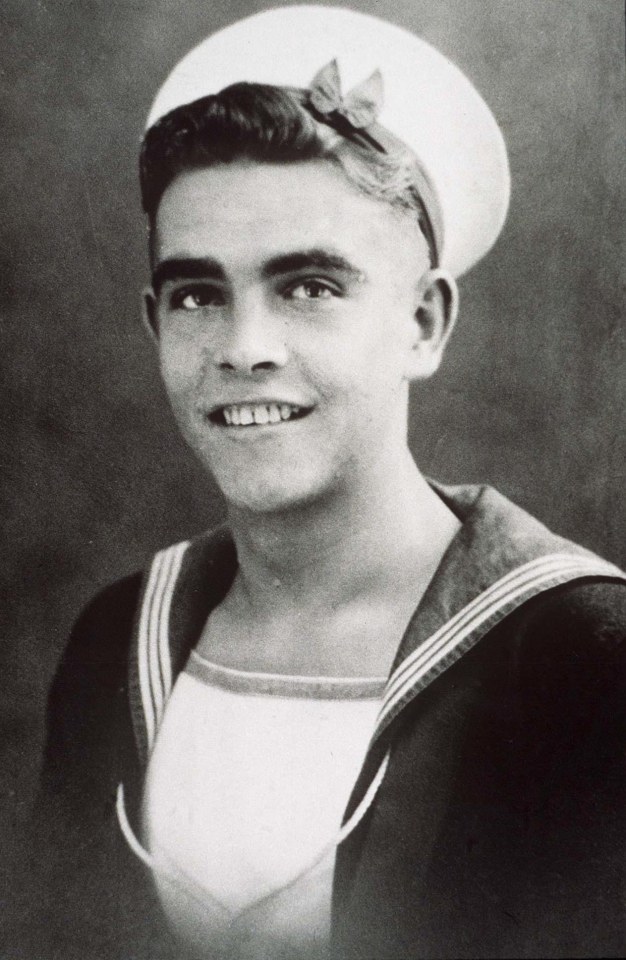 A young Connery photographed when he was in the Royal Navy