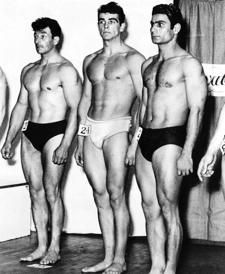 He entered the Mr Universe 1950 competition and came in third as a youngster