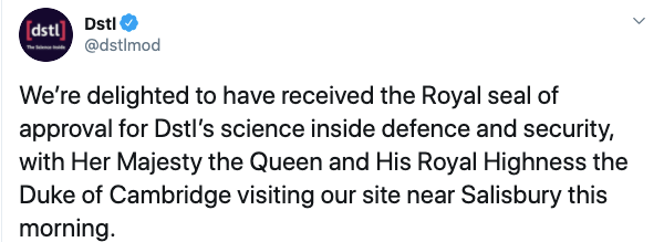 The Queen was welcomed to the site