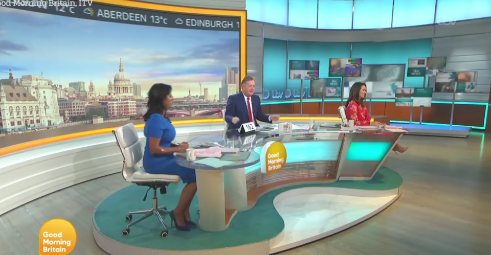 Piers assured viewers Susanna was nowhere near him