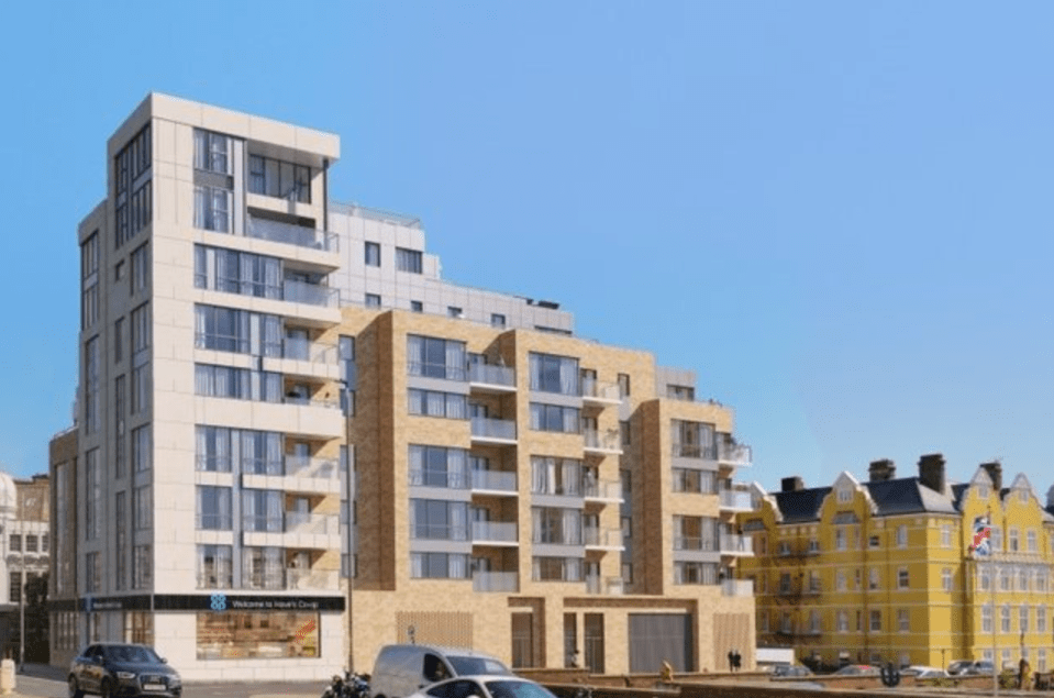 You can get a two-bed flat in this Hove development for less than £6,000