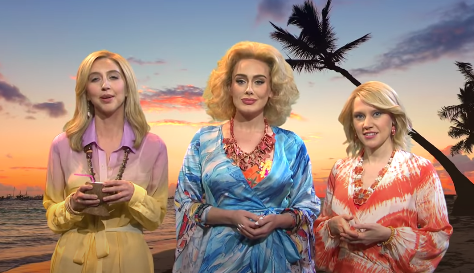 Adele played a divorcee in an SNL comedy skit