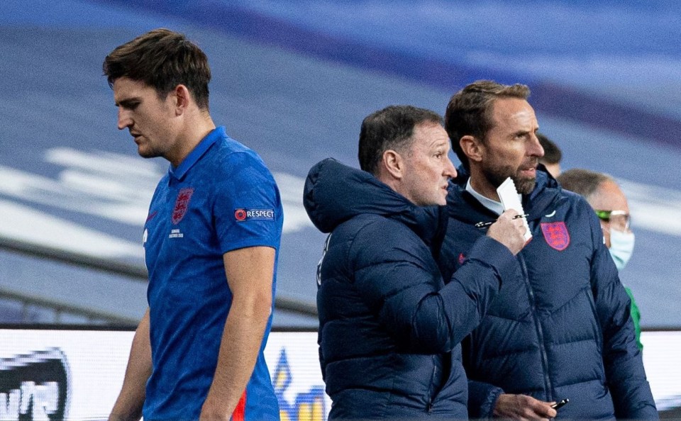 It was a night to forget for Maguire and boss Gareth Southgate