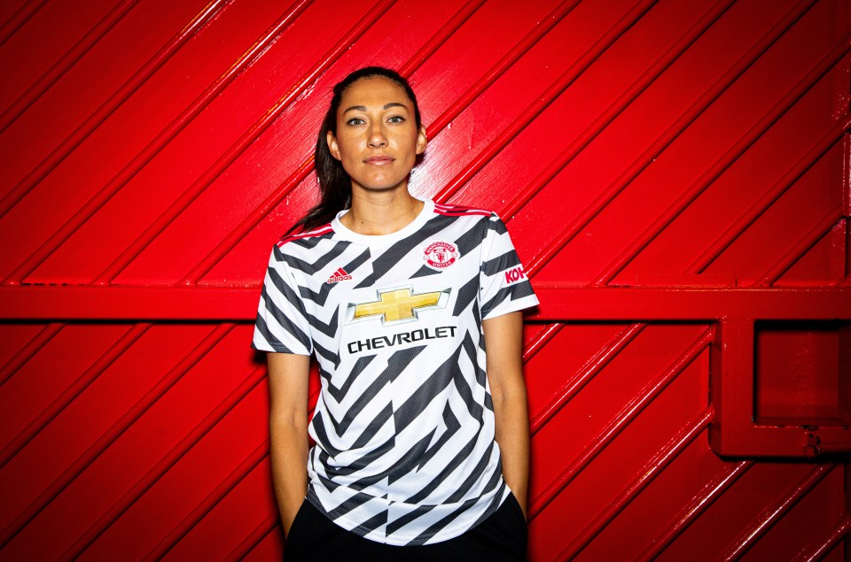 Man Utd sold more shirts with Christen Press (pictured) and Tobin Heath on the back than ANY player in the men's squad