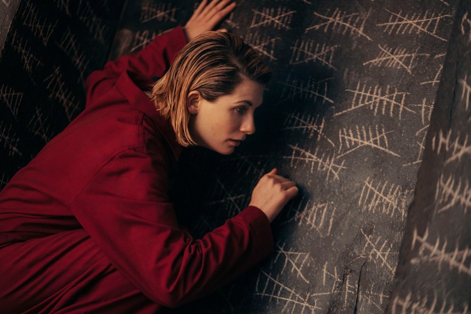 Jodie Whittaker can be seen counting her days behind bars