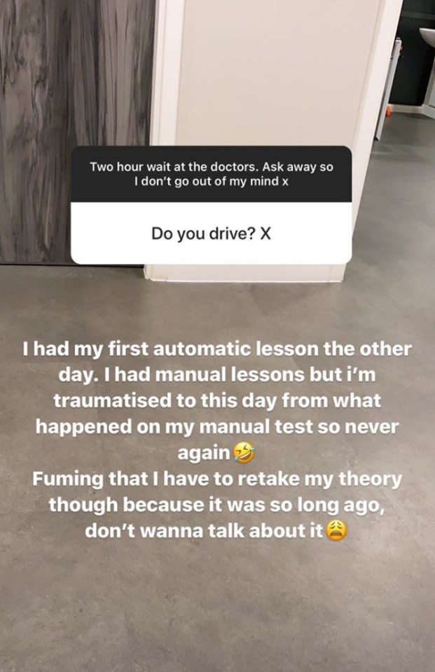 She opened up about her ordeal in an Instagram Q&A