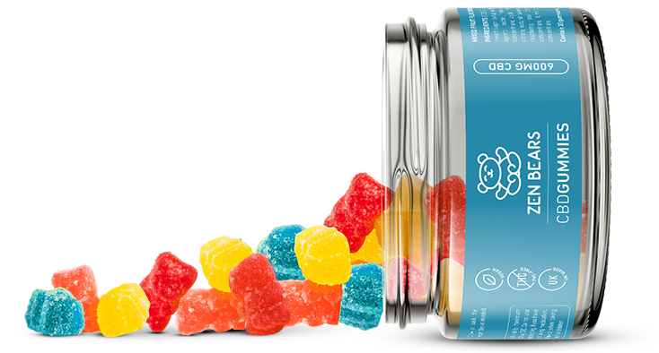 The ZenBears CBD gummies are perfect for on the go, and contain 20mg of CBD per bear