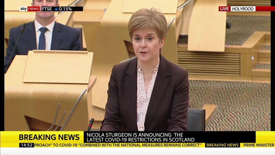 Nicola Sturgeon announced fresh measures for the country