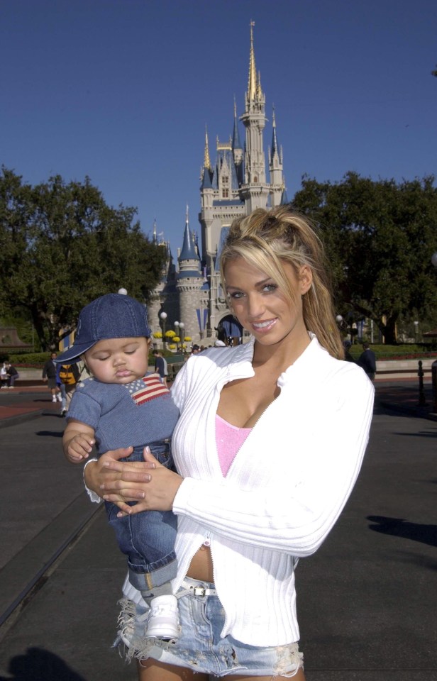 Harvey, pictured here as a baby with Katie, is autistic and struggles with the excessive appetite caused by his genetic condition ­Prader-Willi Syndrome