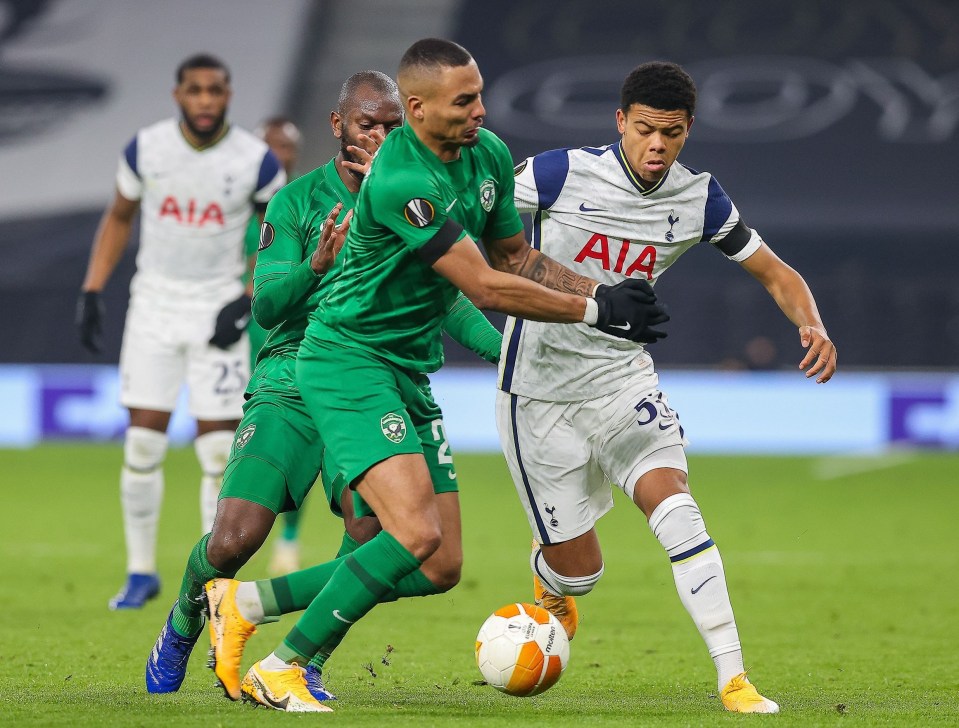 Scarlett's appearance against Ludogorets broke John Bostock's record of youngest ever Spurs star 