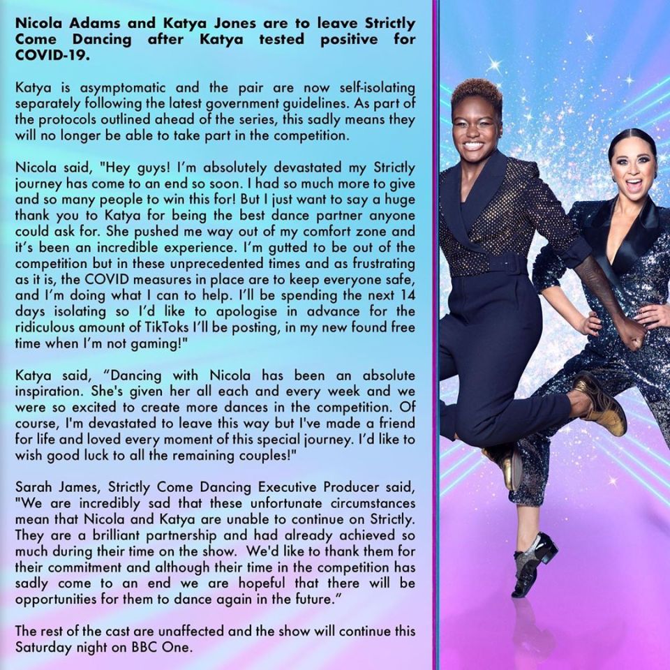 Strictly Come Dancing released a statement after The Sun's story