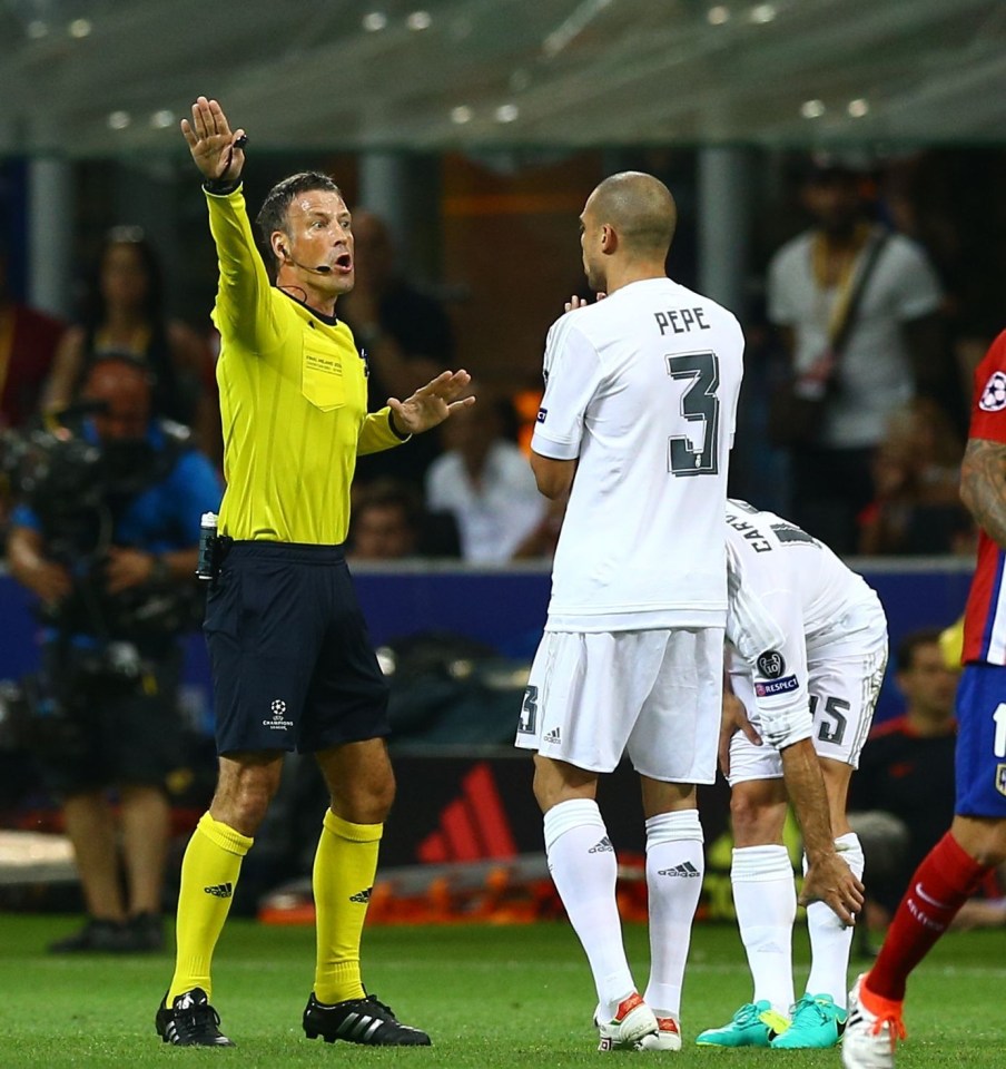 Clattenburg slammed Pepe's antics and labelled him a 'soft s***e'